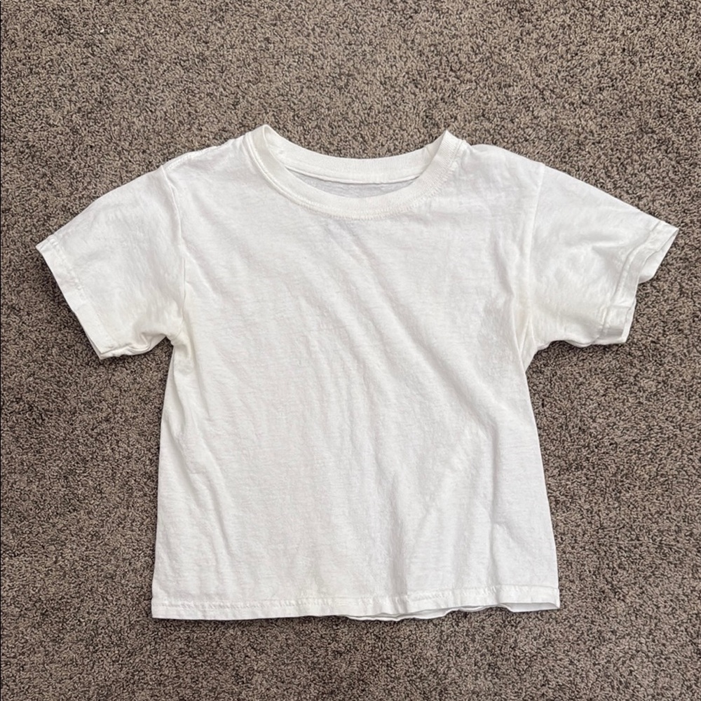 Hanes White Short Sleeve Tee